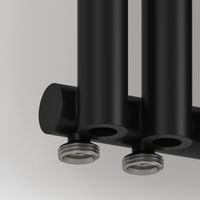 Отопительный радиатор Сунержа Эстет-0 EU50 левый 1800х135 3 секции Матовый чёрный арт-31-0320-1803 — фото 1, Радиаторы отопления