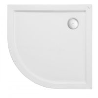 ПАЛЕРМО Поддон акриловый четверть круга 90Х90 белый (сифон, регулируемые ножки) 1WH302478 — фото 1, Акриловые душевые поддоны