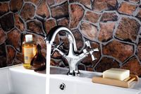 Benefit Смеситель для раковины, монолит.излив 121мм, р/ДВ, хром, LM, LM2506C — фото 1, Смесители для раковины