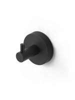 Крючок одинарный, черный матовый, сплав металлов, Sena, IDDIS, арт-SENSB01i41 — фото 1, Крючки для полотенец