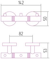 Вешалка Вешалка настенная Сунержа Каньон - 3 крючка / L 142 Золото арт-03-3000-1003 — фото 2, Крючки для полотенец