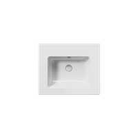 раковина подвесная/встраиваемая PURA 60x50 белый арт-8836111 — фото 1, Раковины подвесные