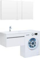 Тумба под раковину Aquanet Токио 68 белый (подвесная, 1 ящик) арт-00236917 — фото 7, Тумбы под раковину