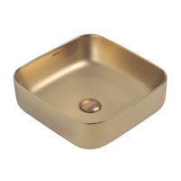 Раковина накладная ABBER Rechteck AC2211MMG золото матовое — фото 1, Раковины накладные