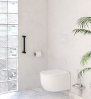 Поручень прямой Поручень Сунержа прямой d 28 мм / L 300 Матовый чёрный арт-31-3012-0300 — фото 1, Поручни для ванной