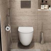 Унитаз подвесной Grossman (520х360х400) безободковый,белый с тонкой крышкой,микролифт,смыв торнадо,закрытое дно,1 место арт-GR-4411SQC — фото 2, Подвесные унитазы