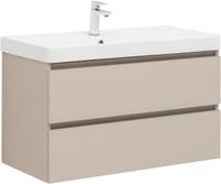 Товар: Тумба с раковиной Aquanet Вега 2.0 90 2 ящ. цв.бежевый (раковина Flat) 00344773 - фото 2 Тумба с раковиной Aquanet Вега 2.0 90 2 ящ. цв.бежевый (раковина Flat) 00344773 — фото 2, Тумбы с раковиной