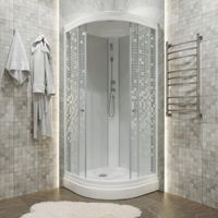 ДК Мозаика 100*100 А (7 мест+сифон D90мм) арт-Щ0000061828 — фото 2, Душевые кабины