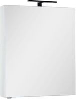 Зеркальный шкаф Aquanet Алвита 70 белый арт-00184038 — фото 1, Зеркальные шкафы в ванную