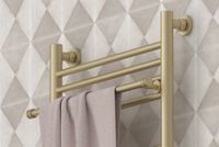 Полка прямая Полка Сунержа прямая / L 370 Матовая шампань арт-022-2012-0370 — фото 1, Полки для полотенец