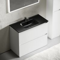 Тумба под раковину SANCOS Libra Floor напольная, 990х450х840, c двумя ящиками оснащенными доводчиками, белый глянец , арт. арт-LB100FW — фото 11, Тумбы под раковину