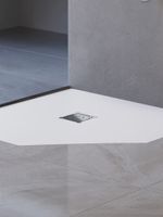Душевой поддон трапеция RGW ST/T-W 100x100, белый, каменный, арт-16155100-01 — фото 10, Душевые поддоны из искусственного камня