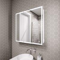 Шкаф-зеркало "МЕРКАДО-70 см" Пр. с LED подсветкой 207008 — фото 1, Зеркальные шкафы в ванную