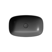 раковина накладная NUBES 60x38 без перелива черный матовый арт-978326 — фото 1, Раковины накладные