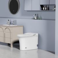 Товар: Унитаз ABBER Bequem AC1125P напольный белый с импульсным смывом - фото 2 Унитаз ABBER Bequem AC1125P напольный белый с импульсным смывом — фото 2, Приставные унитазы