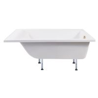 Ванна MALTA 157 см из литьевого мрамора NOVA GEL с металлическими ножками/ Aqua de Marco 1160WMAL/1_GEL — фото 5, Ванны