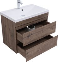 Тумба с раковиной Aquanet Нота new 75 цв.дуб веллингтон табак 00335876 — фото 5, Тумбы с раковиной