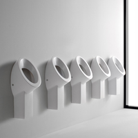 Писсуар SCARABEO WISH подвесной со скрытым подключением смыва цвет белый арт-2014 — фото 3, Писсуары