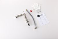 Товар: Смеситель ABBER Perfekte 316 AF8A10BST для раковины, сталь брашированная - фото 2 Смеситель ABBER Perfekte 316 AF8A10BST для раковины, сталь брашированная — фото 2, Смесители для раковины