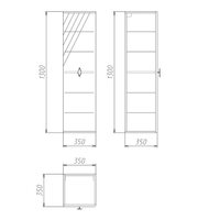 Товар: Пенал подвесной "ВИВА-35 см" универсальный, белый глянец 303511 - фото 2 Пенал подвесной "ВИВА-35 см" универсальный, белый глянец 303511 — фото 2, Пеналы для ванной комнаты