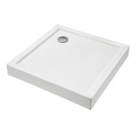 ПАЛЕРМО Поддон акриловый квадрат 90Х90 белый (сифон, регулируемые ножки) 1WH302476 — фото 8, Акриловые душевые поддоны