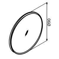 Зеркало ORKA Moonlight 90x90 c LED подсветкой, белый матовый арт-3001343 — фото 4, Зеркала в ванную комнату