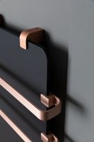 Полотенцесушитель электрический Allen Brau Infinity 120x44 с рейлингом 2.0 и креплением, медь браш 00325631 — фото 3, Электрические полотенцесушители