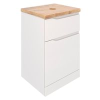 Тумба напольная NORDIC 60 /1 ящ +корз/ под столешницу из массива и накладную раковину /AQUA DE MARCO 2060CNOR/F/1 — фото 4, Тумбы под раковину