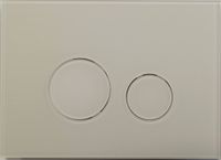 KK-POL M11 Стеклянная панель смыва для инсталляции, цвет бежевый матовый арт-350/PPX/001-00-00 — фото 1, Панели