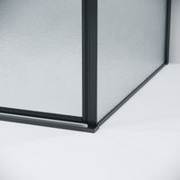 Душевое ограждение Grossman Galaxy 100.K33.01.130.21.02-200.K33.01.80.21.02 (130х80х195) раздвижная(левая),черный матовый,стекло шиншилла,2 места 120.K33.01.1380.21.02 — фото 8, Душевые кабины и ограждения