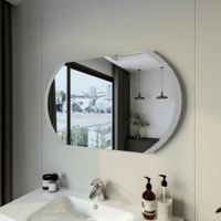 Товар: Зеркало Бриклаер Вега/Мальта 100 овал сенсор на зеркале арт-4627125415609 - фото 3 Зеркало Бриклаер Вега/Мальта 100 овал сенсор на зеркале арт-4627125415609 — фото 3, Зеркала в ванную комнату