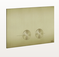 Клавиша смыва, Gessi, для инсталяций Geberit Sigma 8/12, ширина, мм-245, глубина, мм-5, высота, мм-155, тип смыва-двойной, цвет-Brushed Brass PVD, Geberit Sigma 8 e Sigma 12 арт-54611.727 — фото 2, Кнопки смыва