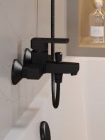 Товар: OneLife смеситель для ванны/душа однорычажный полимерный, черный арт-P06-100b - фото 6 OneLife смеситель для ванны/душа однорычажный полимерный, черный арт-P06-100b — фото 6, Смеситель для ванны