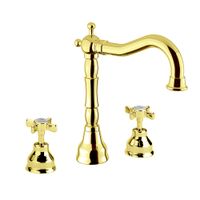 PRINCETON См-ль д/раковины, на 3 отв., золото 19380 — фото 1, Смесители для раковины