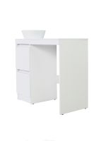 Orange Sistema STM-100TUW+RA Тумба напольная с раковиной под стиральную машину, белый STM-100TUW+RA — фото 3, Тумбы под раковину