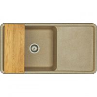 Мойка для кухни Беллис 97 970x510x250 мм, прямоуг., песочный арт-1A725132BS220 — фото 3, Кухонные мойки