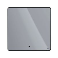 Зеркало Lemark MIOBLACK 80х80 см с интерьерной подсветкой, с подогревом арт-LM80ZM-black — фото 2, Зеркала в ванную комнату