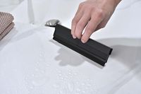 Товар: AQ4966MB полка для душа со стеклоочистителем, матовый черный - фото 8 AQ4966MB полка для душа со стеклоочистителем, матовый черный — фото 8, Полки для ванной и душа