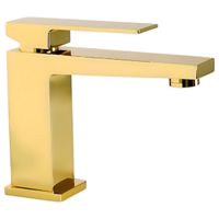 Товар: KVANT См-ль д/раковины моноком., донный клапан "click-clack", плоский излив, золото 32443 - фото 3 KVANT См-ль д/раковины моноком., донный клапан "click-clack", плоский излив, золото 32443 — фото 3, Смесители для раковины