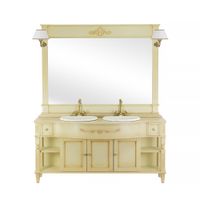 KANTRI Ст-ца L128xH7xP58 см, мрамор DAINO REALE 26637 — фото 1, Столешницы под раковину