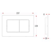 Товар: Кнопка смыва Veconi FLUSH V9, FLV9-9, 237х159х6, нержавеющая сталь, сталь брашинг FLV9-S - фото 2 Кнопка смыва Veconi FLUSH V9, FLV9-9, 237х159х6, нержавеющая сталь, сталь брашинг FLV9-S — фото 2, Кнопки смыва