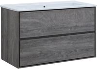 Тумба под раковину Aquanet Милан 105 дуб рошелье 00339972 — фото 1, Тумбы под раковину