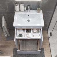 Тумба под раковину VIGO Grani 60 напольная дуб золотой арт-284 дуб золотой — фото 4, Тумбы под раковину