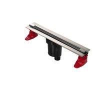 Желоб BERGES водосток SUPER Slim 500, хром глянец, S-сифон D50/105 H50 вертикальный арт-091078 — фото 10, Душевые лотки