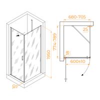 Товар: Душевой уголок RGW LE-034 (LE-003 + Z-14) 700x800 351203478-11 - фото 1 Душевой уголок RGW LE-034 (LE-003 + Z-14) 700x800 351203478-11 — фото 1, Душевые уголки