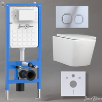 Комплект 3в1 IBERICA BLANCA инсталляция SILENCIO, унитаз TOLEDO ALTO белый, кнопка смыва ESTI-Q хром глянцевый (IB001.TLA.234.833) — фото 1, Комплекты унитаз + инсталляция