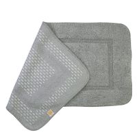 Коврик д/ванной комнаты 60х120 см., вышивка логотип MIGLIORE, серый, окантовка серебро арт-31913 — фото 6, Коврики для ванной комнаты