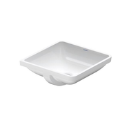 Раковина, Duravit, Starck 3, шгв 430*430*185, отверстия для смесителя-отсутствуют, WonderGliss, цвет-альпийский белый (белый Alpin) арт-03054300001 — фото 1, Раковины встраиваемые сверху