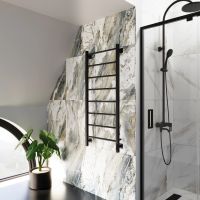 Полотенцесушитель электрический Grota Simple K 530х1200 черный Simple K 530х1200 RAL9005 EL — фото 2, Электрические полотенцесушители