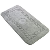 Товар: Коврик д/ванной комнаты 60х120 см., вышивка логотип КОРОНА, серый, окантовка серебро 31914 - фото 12 Коврик д/ванной комнаты 60х120 см., вышивка логотип КОРОНА, серый, окантовка серебро 31914 — фото 12, Коврики для ванной комнаты